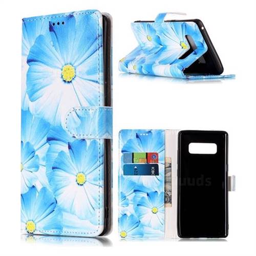 Orchid Flower PU Leather Wallet Case for Samsung Galaxy Note 8