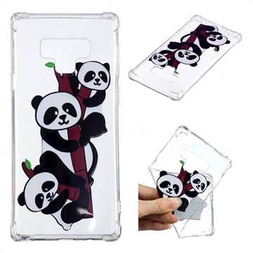 Three Pandas Anti-fall Clear Varnish Soft TPU Back Cover for Samsung Galaxy Note9