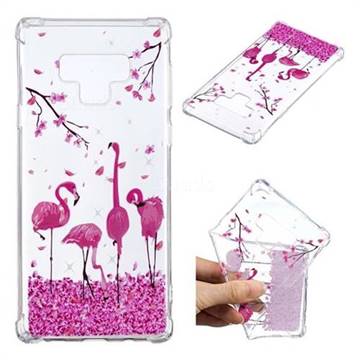 Cherry Flamingo Anti-fall Clear Varnish Soft TPU Back Cover for Samsung Galaxy Note9