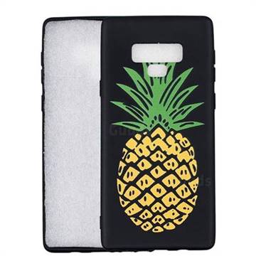 Big Pineapple 3D Embossed Relief Black Soft Back Cover for Samsung Galaxy Note9