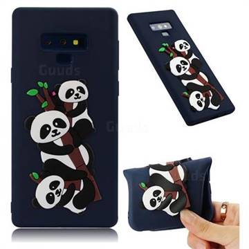 Panda Bamboo Soft 3D Silicone Case for Samsung Galaxy Note9 - Navy