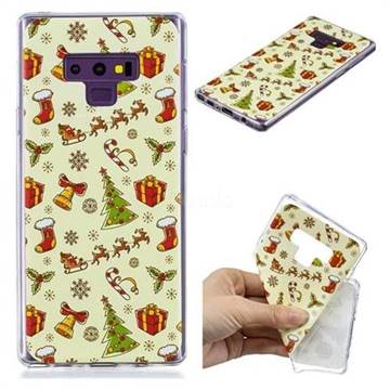 Happy Christmas Xmas Super Clear Soft TPU Back Cover for Samsung Galaxy Note9