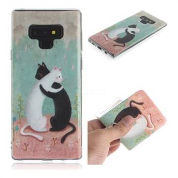 Black and White Cat IMD Soft TPU Cell Phone Back Cover for Samsung Galaxy Note9