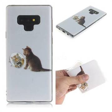 Cat and Tiger IMD Soft TPU Cell Phone Back Cover for Samsung Galaxy Note9