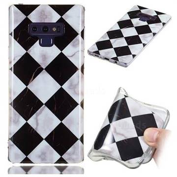 Black and White Matching Soft TPU Marble Pattern Phone Case for Samsung Galaxy Note9