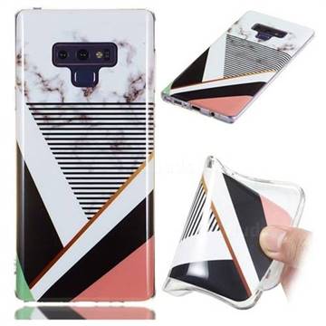 Pinstripe Soft TPU Marble Pattern Phone Case for Samsung Galaxy Note9