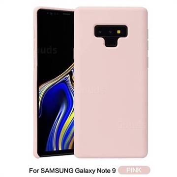 Howmak Slim Liquid Silicone Rubber Shockproof Phone Case Cover for Samsung Galaxy Note9 - Pink