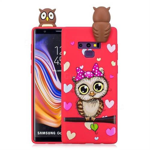 Bow Owl Soft 3D Climbing Doll Soft Case for Samsung Galaxy Note9