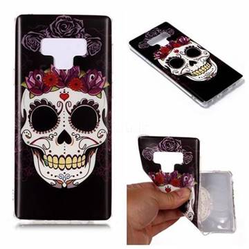 Flowers Skull Matte Soft TPU Back Cover for Samsung Galaxy Note9