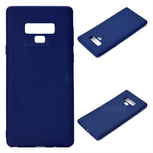 Candy Soft Silicone Protective Phone Case for Samsung Galaxy Note9 - Dark Blue
