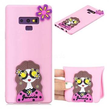 Violet Girl Soft 3D Silicone Case for Samsung Galaxy Note9