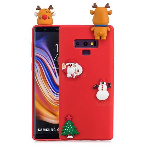 Red Elk Christmas Xmax Soft 3D Silicone Case for Samsung Galaxy Note9