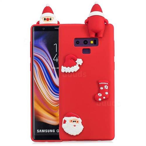 Red Santa Claus Christmas Xmax Soft 3D Silicone Case for Samsung Galaxy Note9
