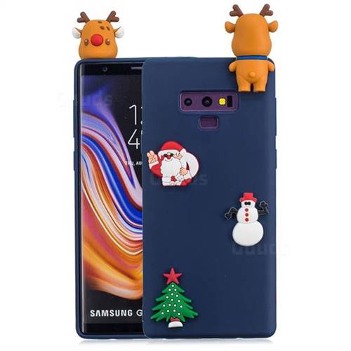Navy Elk Christmas Xmax Soft 3D Silicone Case for Samsung Galaxy Note9