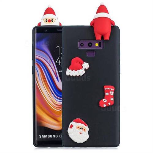 Black Santa Claus Christmas Xmax Soft 3D Silicone Case for Samsung Galaxy Note9