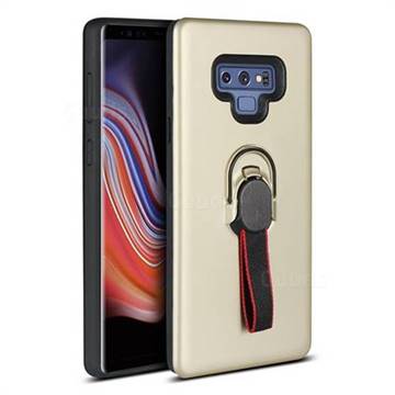 Raytheon Multi-function Ribbon Stand Back Cover for Samsung Galaxy Note9 - Golden