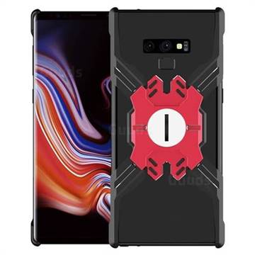 Heroes All Metal Frame Coin Kickstand Car Magnetic Bumper Phone Case for Samsung Galaxy Note9 - Black