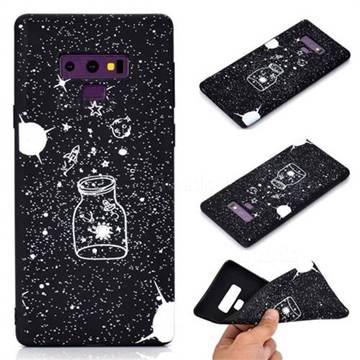 Travel The Universe Chalk Drawing Matte Black TPU Phone Cover for Samsung Galaxy Note9
