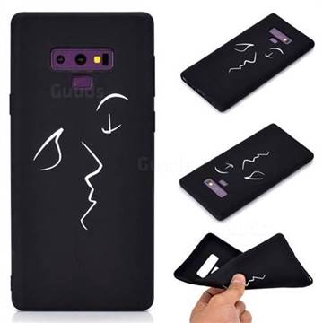 Smiley Chalk Drawing Matte Black TPU Phone Cover for Samsung Galaxy Note9