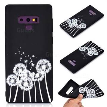 Dandelion Chalk Drawing Matte Black TPU Phone Cover for Samsung Galaxy Note9