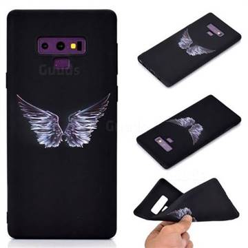 Wings Chalk Drawing Matte Black TPU Phone Cover for Samsung Galaxy Note9