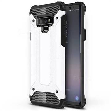 King Kong Armor Premium Shockproof Dual Layer Rugged Hard Cover for Samsung Galaxy Note9 - White