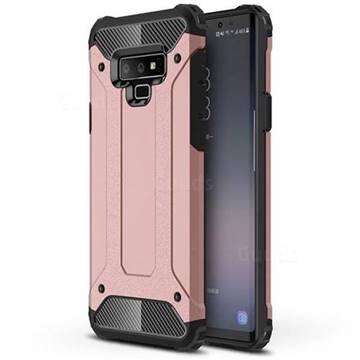 King Kong Armor Premium Shockproof Dual Layer Rugged Hard Cover for Samsung Galaxy Note9 - Rose Gold