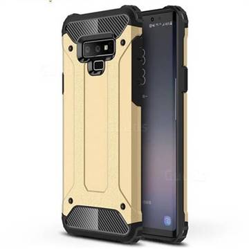 King Kong Armor Premium Shockproof Dual Layer Rugged Hard Cover for Samsung Galaxy Note9 - Champagne Gold