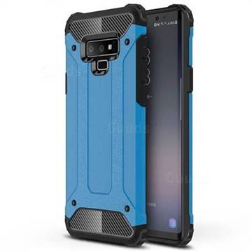 King Kong Armor Premium Shockproof Dual Layer Rugged Hard Cover for Samsung Galaxy Note9 - Sky Blue