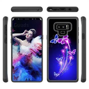 Dancing Butterflies Shock Absorbing Hybrid Defender Rugged Phone Case Cover for Samsung Galaxy Note9