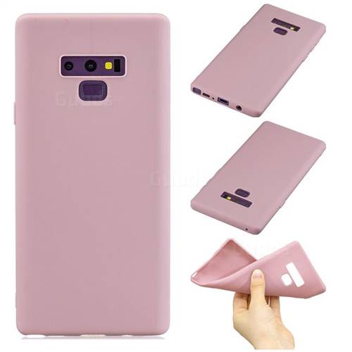 Candy Soft Silicone Phone Case for Samsung Galaxy Note9 - Lotus Pink