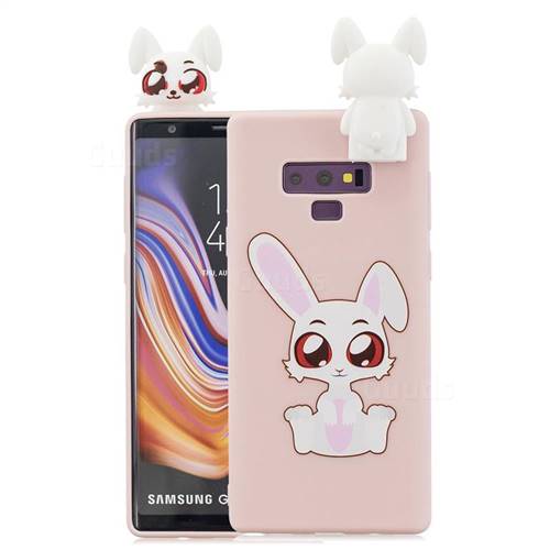 Cute Rabbit Soft 3D Climbing Doll Stand Soft Case for Samsung Galaxy Note9