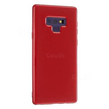 2mm Candy Soft Silicone Phone Case Cover for Samsung Galaxy Note9 - Hot Red