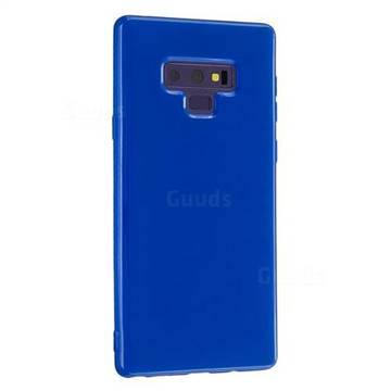 2mm Candy Soft Silicone Phone Case Cover for Samsung Galaxy Note9 - Navy Blue