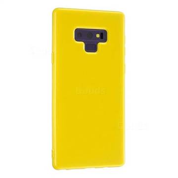 2mm Candy Soft Silicone Phone Case Cover for Samsung Galaxy Note9 - Yellow