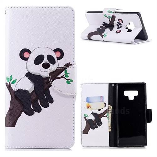 Tree Panda Leather Wallet Case for Samsung Galaxy Note9