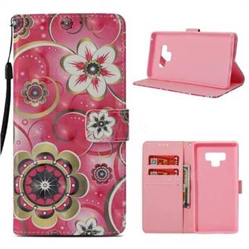 Tulip Flower 3D Painted Leather Wallet Case for Samsung Galaxy Note9