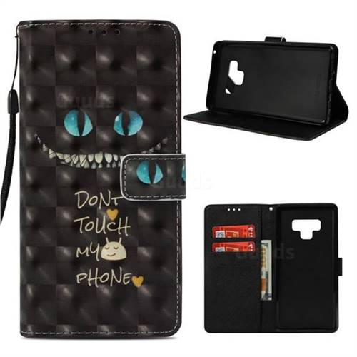Blue Eye 3D Painted Leather Wallet Case for Samsung Galaxy Note9