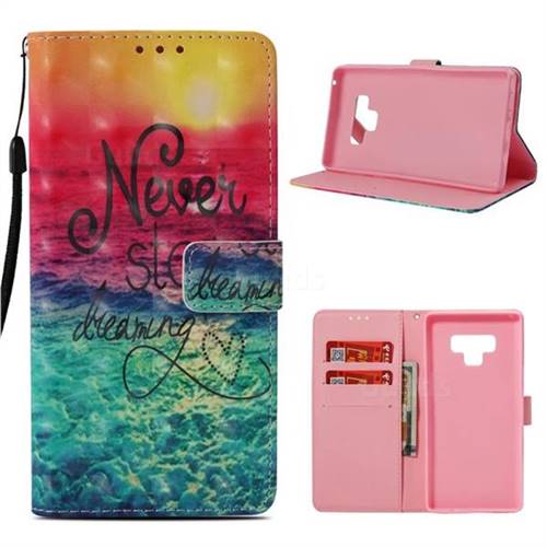 Colorful Dream Catcher 3D Painted Leather Wallet Case for Samsung Galaxy Note9