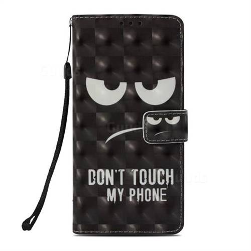 Do Not Touch My Phone 3d Painted Leather Wallet Case For Samsung Galaxy Note9