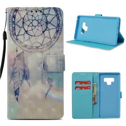 Fantasy Campanula 3D Painted Leather Wallet Case for Samsung Galaxy Note9