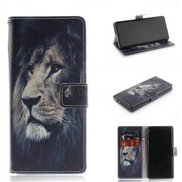 Lion Face PU Leather Wallet Case for Samsung Galaxy Note9
