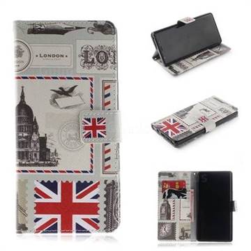 London Envelope PU Leather Wallet Case for Samsung Galaxy Note9