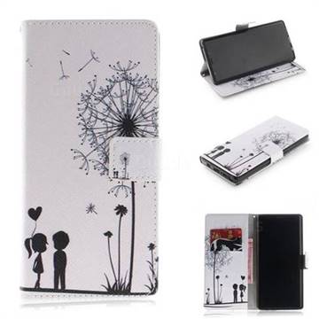 Couple Dandelion PU Leather Wallet Case for Samsung Galaxy Note9