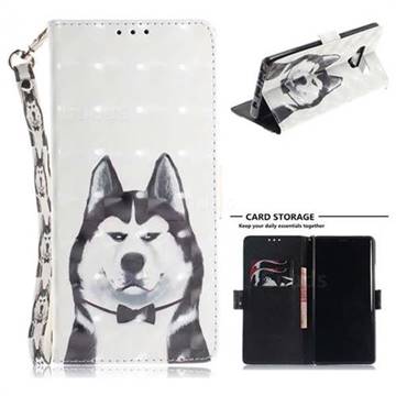 Husky Dog 3D Painted Leather Wallet Phone Case for Samsung Galaxy Note9