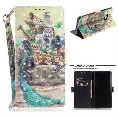Beast Zoo 3D Painted Leather Wallet Phone Case for Samsung Galaxy Note9