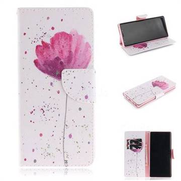 Purple Orchid PU Leather Wallet Case for Samsung Galaxy Note9
