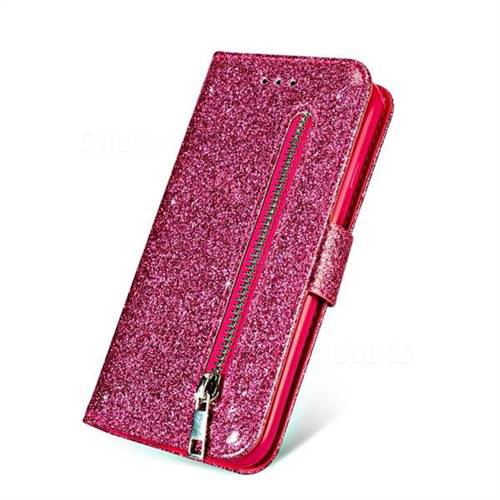 Glitter Shine Leather Zipper Wallet Phone Case for Samsung Galaxy Note9 ...