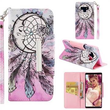Angel Monternet Big Metal Buckle PU Leather Wallet Phone Case for Samsung Galaxy Note9