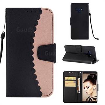 Lace Stitching Mobile Phone Case for Samsung Galaxy Note9 - Rose Gold